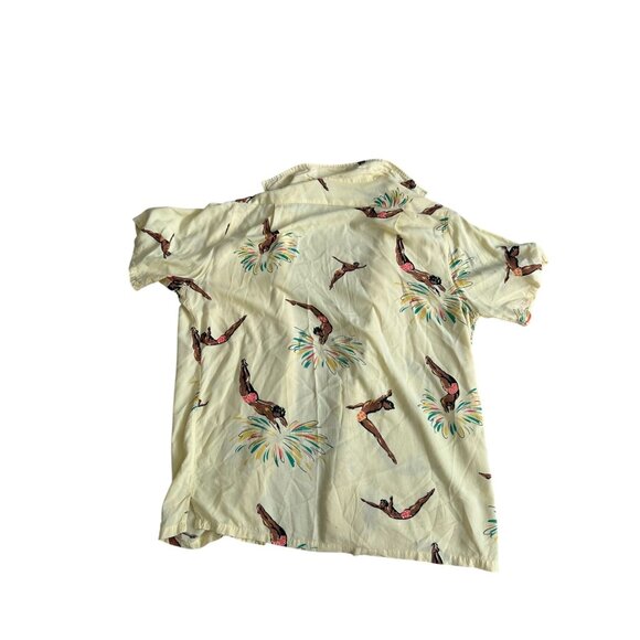 POLO RALPH LAUREN Saranac Camp Diver Short Sleeve Button Down Shirt Size Medium - Picture 2 of 8